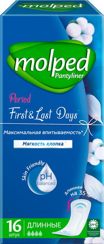 

Прокладки гигиенические Molped Pantyliner 16 шт