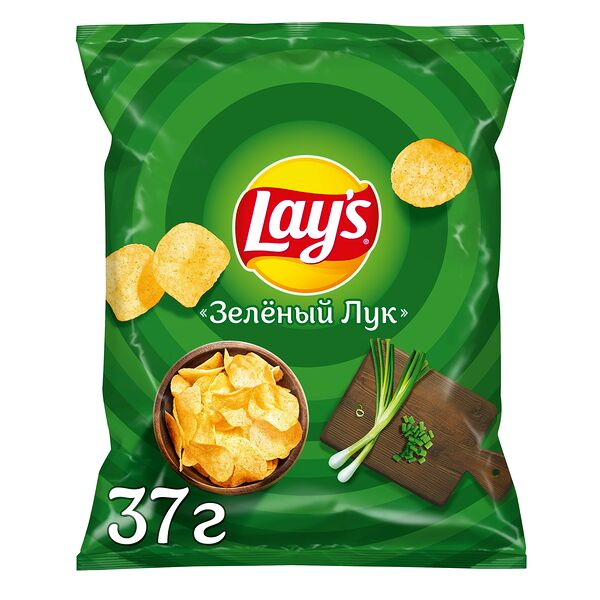 Картофельные чипсы Lay's со вкусом Зеленого Лука 37 г
