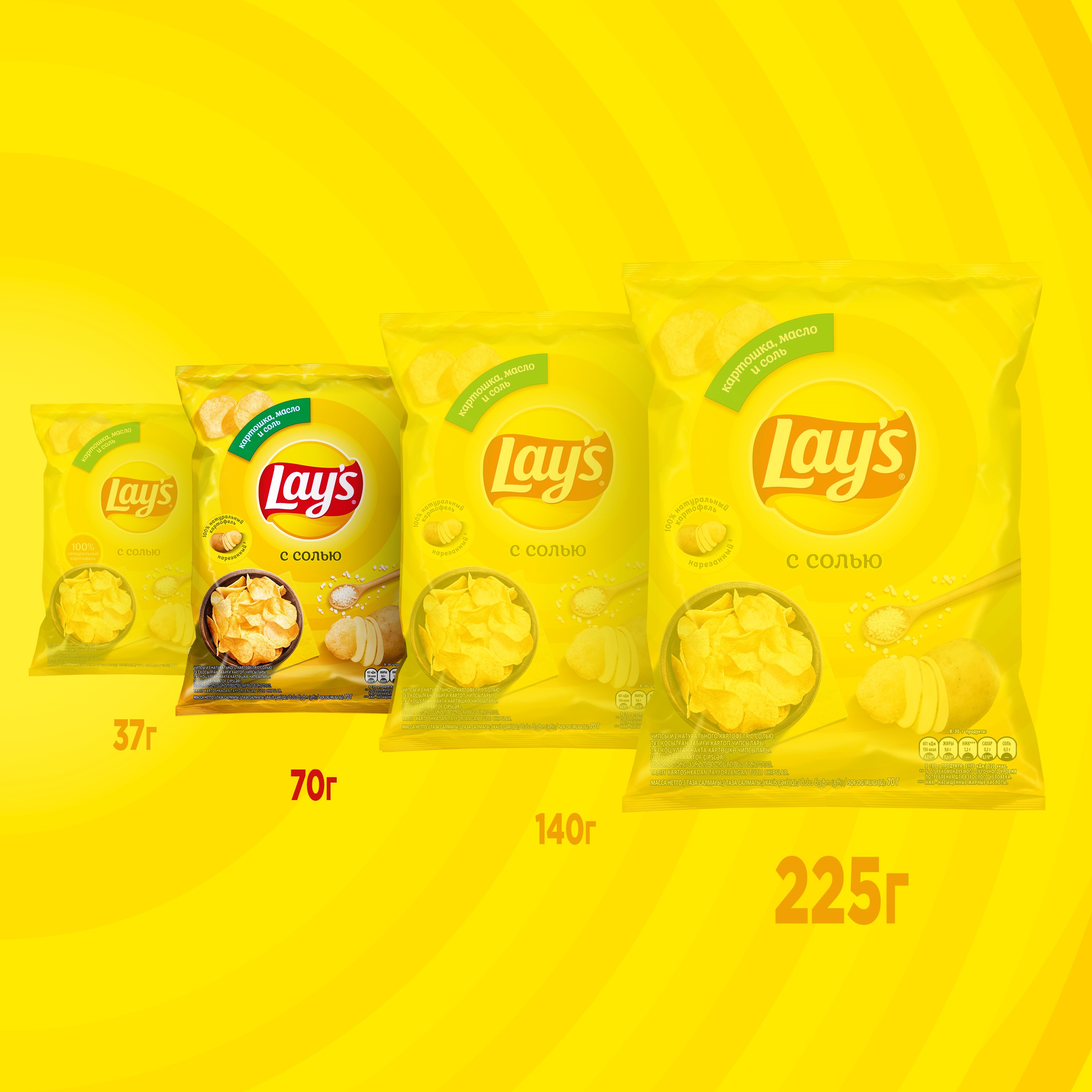 

Картофельные чипсы Lay's С солью 70 г
