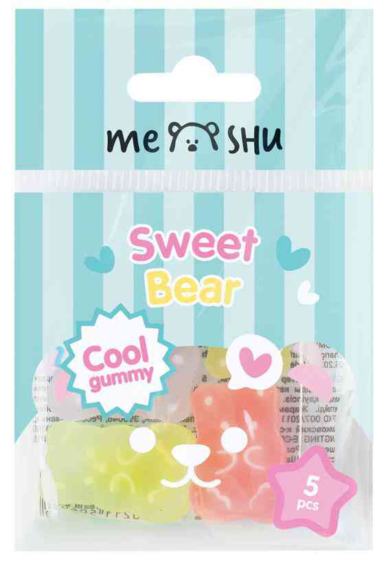 

Набор ластиков Meshu Candy Bear 2х1.5х0.9 см 5 шт в ассортименте