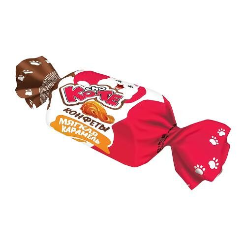 Конфеты Cho Kote в форме котят мягкая карамель вес