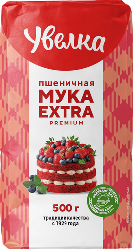 

Мука пшеничная Увелка сорт экстра 500 г