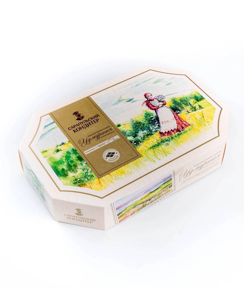 

Набор конфет Сарапульский кондитер Удмуртия родниковый край 635 г дизайн упаковки в ассортименте