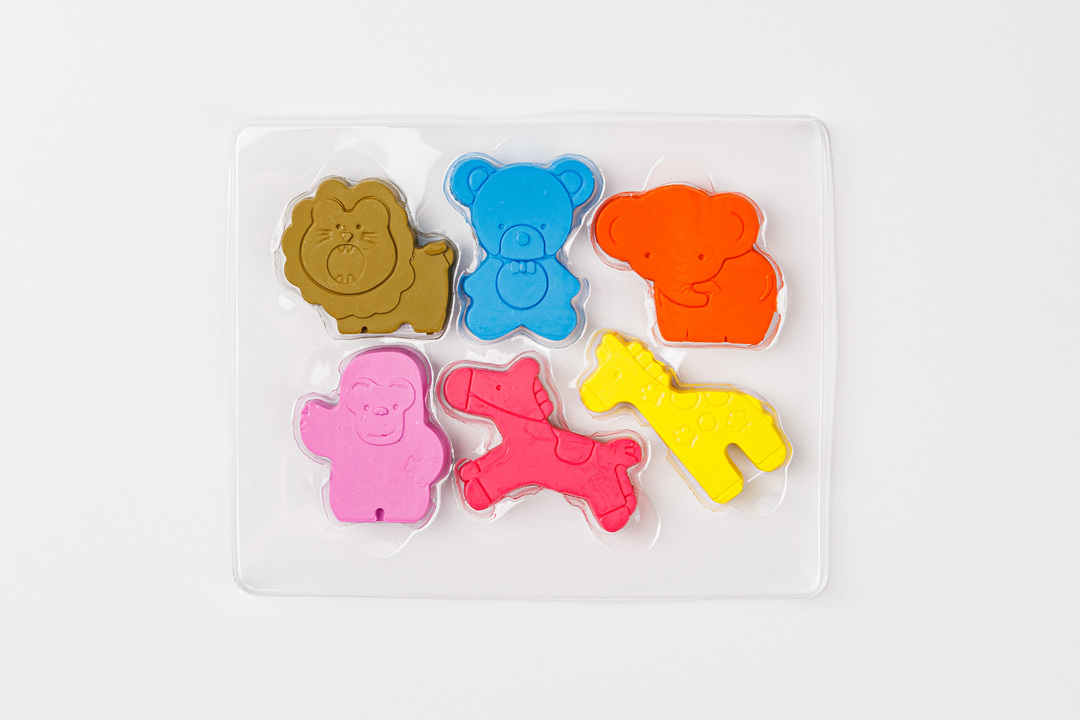 

Восковые карандаши ВкусВилл Животные 6 шт.