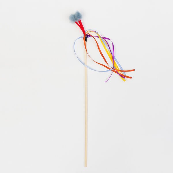 Дразнилка для кошек Pet Hobby Рожки с ленточками