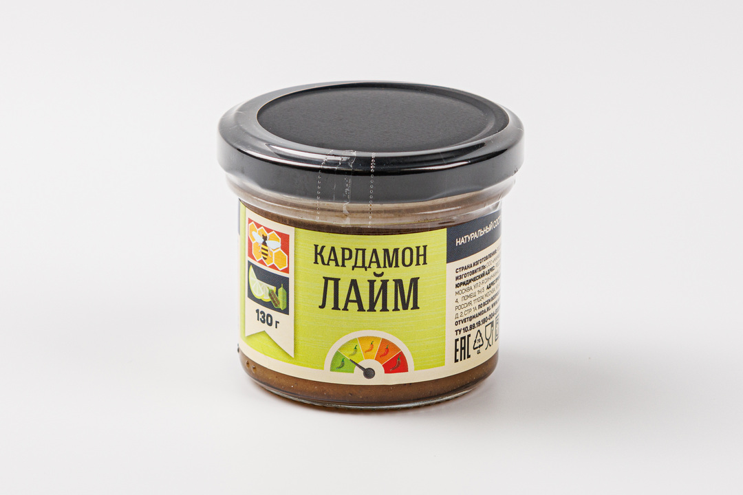 

Мёд гречишный Кардамон лайм 130 г