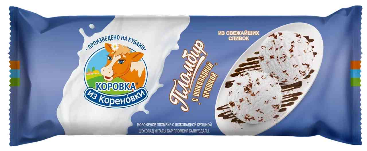 

Пломбир Коровка из Кореновки с шоколадной крошкой 15% 400 г