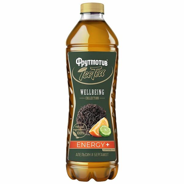 Напиток Фрутмотив Wellbeing IceTea Черный чaй Апельсин и бергамот сокосодержащий 1.5 л