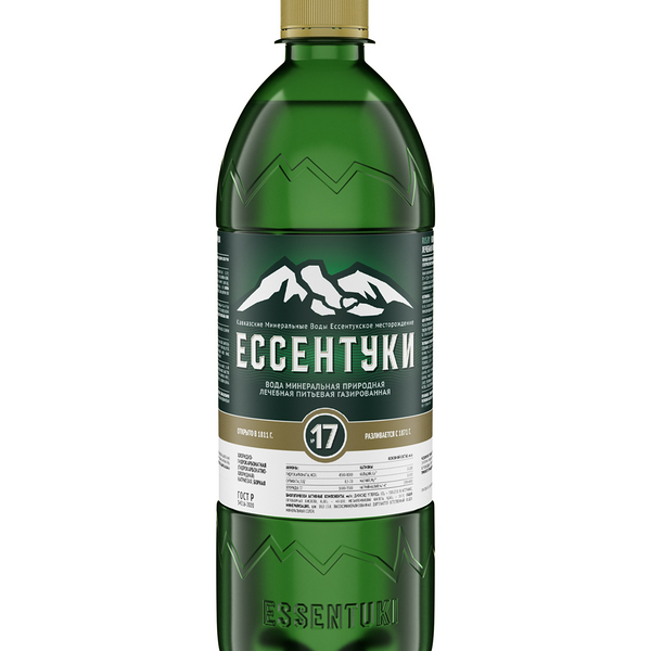 Вода минеральная Ессентуки №17 газированная 750 мл