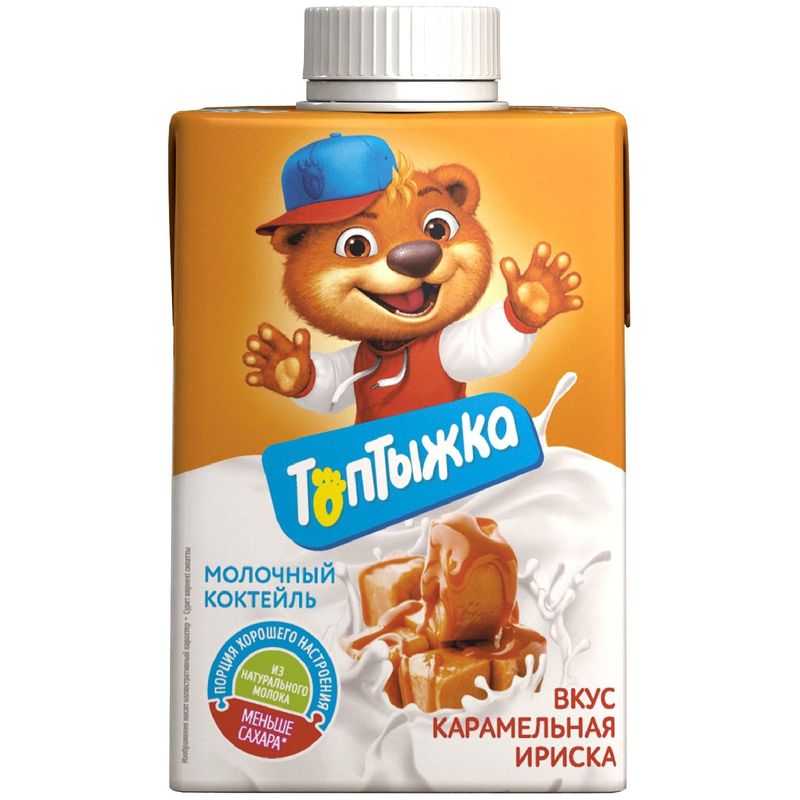 

Коктейль молочный Топтыжка Карамельная ириска 3.2%, без змж, 500 г
