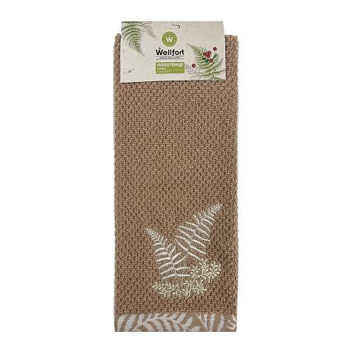 Полотенце махровое Wellfort Fern с вышивкой 30 х 60 см