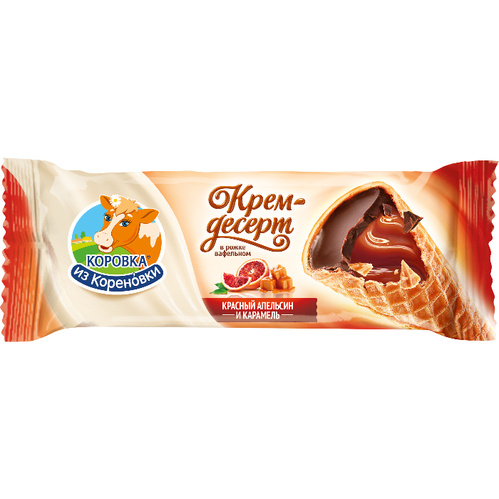 

Крем-десерт Коровка из Кореновки красный апельсин и карамель 25% 40 г