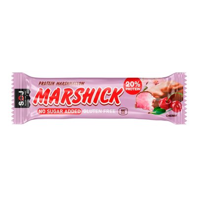 Батончик протеиновый СОЖ (SOJ) Маршмеллоу (Marshmallow) вишня в молочном шоколаде без сахара 30 г