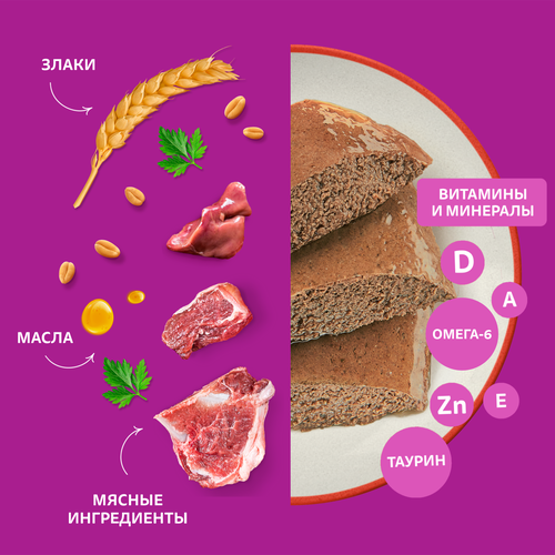 

Влажный корм для кошек Whiskas паштет с говядиной и печенью 75 г