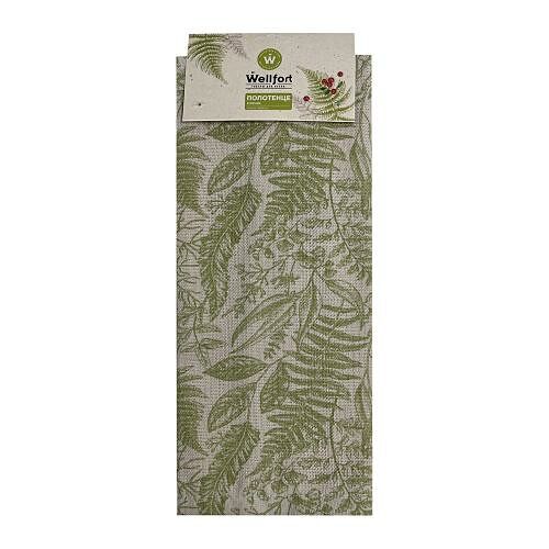 Полотенце кухонное Wellfort Fern односторонняя махровое 30 х 60 см