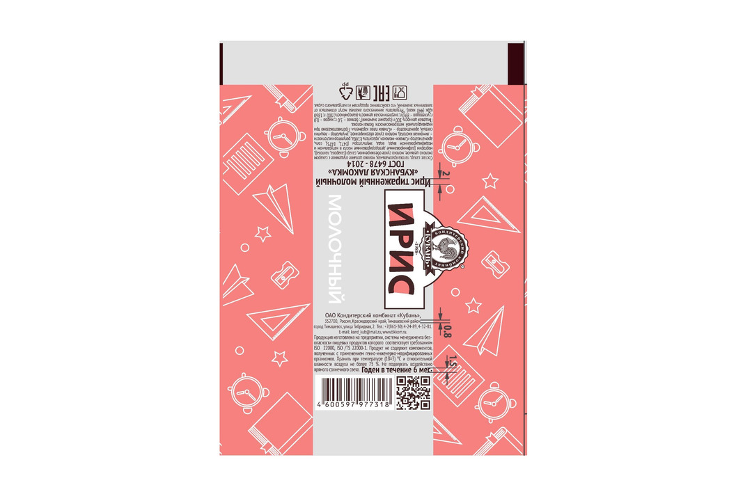 

Ирис Кондитерский комбинат Кубань молочный 25 г