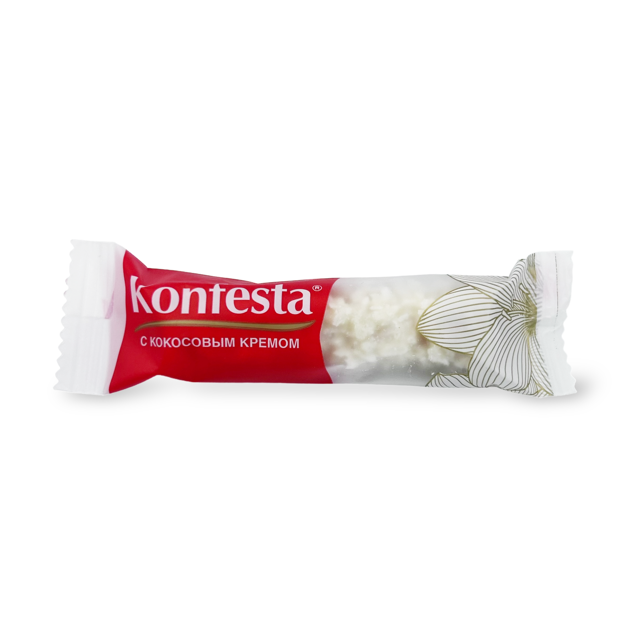

Конфеты Konfesta с кокосовой начинкой дизайн упаковки в ассортименте вес