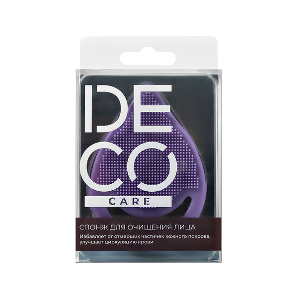 Спонж для очищения лица Deco Care силиконовый