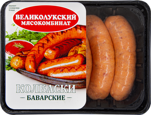 

Колбаски Великолукский Мясокомбинат Баварские полукопченые 400 г