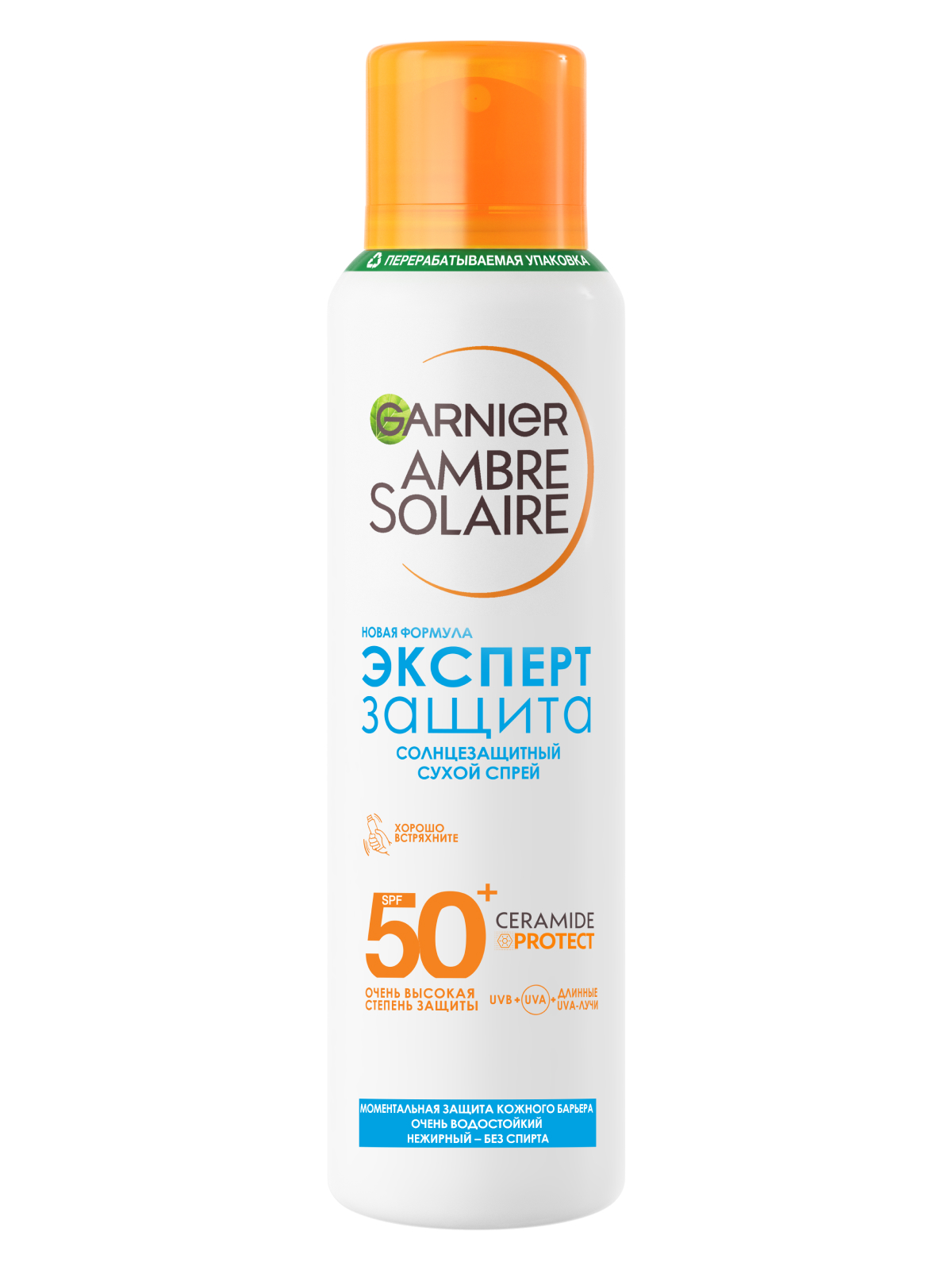 

Солнцезащитный сухой спрей Garnier Ambre Solaire Эксперт Защита SPF 50+ 150 мл