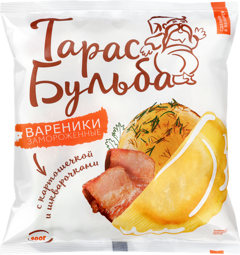 

Вареники Провит Тарас Бульба с картошечкой и шкварочками 400 г