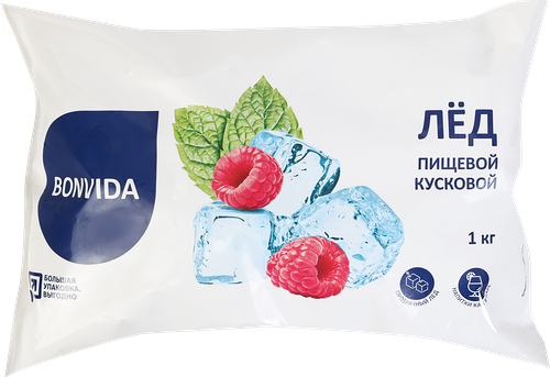 Лед пищевой Bonvida кусковой, 1 кг