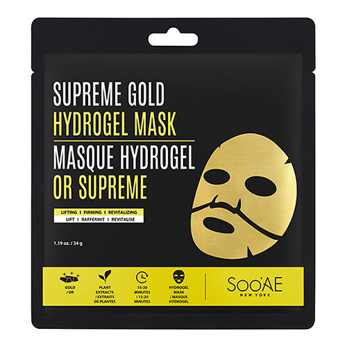 Маска для лица Soo'AE гидрогелевая с золотом (лифтинг-эффект) 34 г