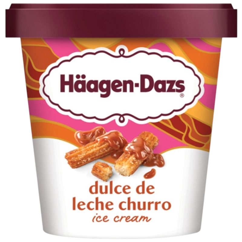 

Мороженое Haagen-Dazs с кусочками чуррос и корично-карамельным соусом 346 г
