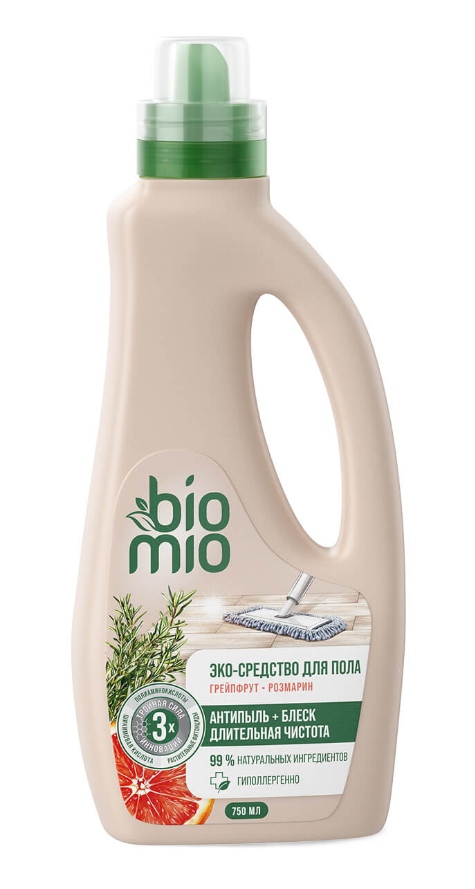 

Эко-средство для пола BioMio Грейпфрут розмарин 750 мл