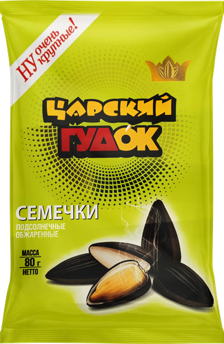

Семечки подсолнечные Царский гудок обжаренные, 80 г