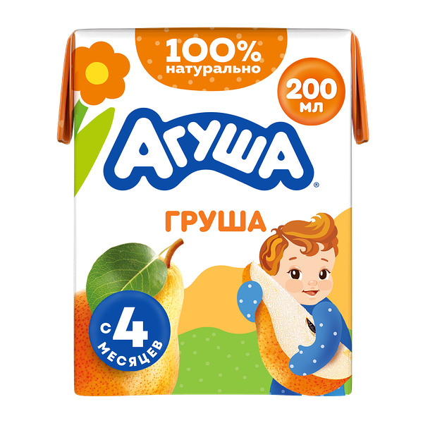 Сок детский Агуша Груша с 4 месяцев 200 мл