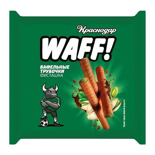 Вафельные трубочки Waff с фисташковой начинкой 100 г