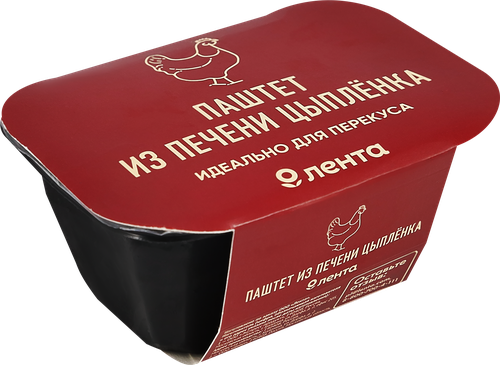 

Паштет Лента Домашний из печени цыпленка со сливками 150 г