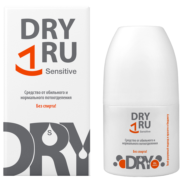 Средство от обильного и нормального потоотделения Dry Ru Sensitive 50 мл