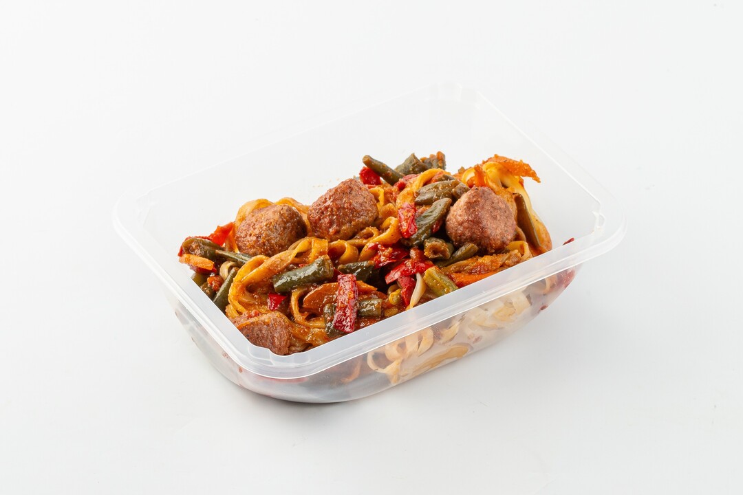 

Вок с фрикадельками не мясо 290 г