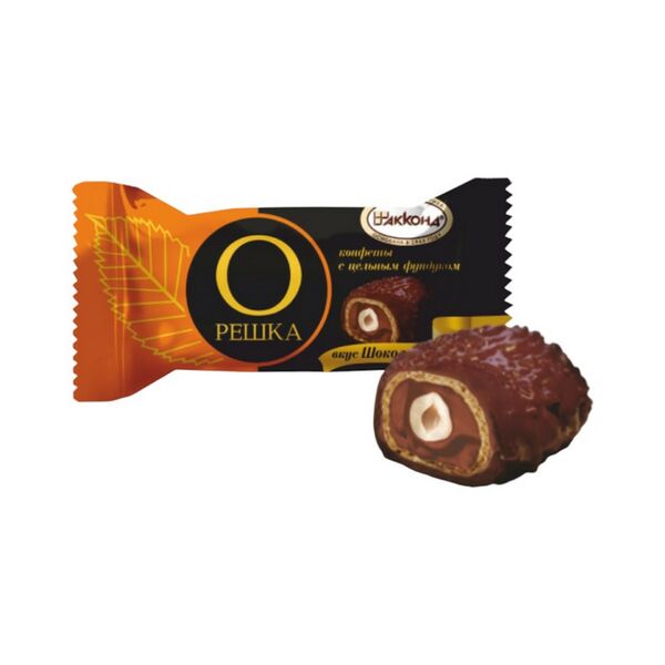 Конфеты Акконд Орешка со вк шоколада с цельн фундуком вес