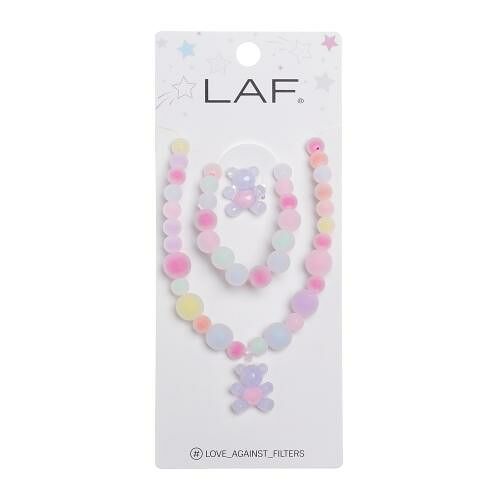 Набор детcкий Ожерелье Браслет и Кольцо Laf Мишка ДС5