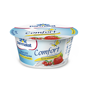 

Йогурт Parmalat Comfort безлактозный клубника шиповник 3% 130 г
