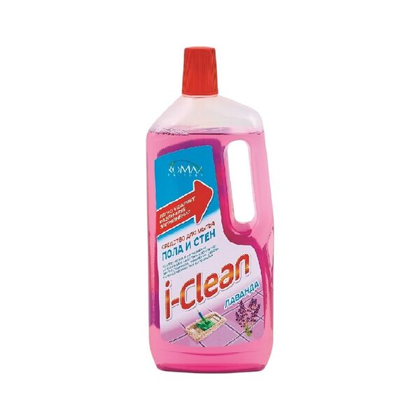 Средство д/мытья пола и стен I-CLEAN лаванда 1л