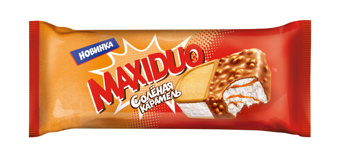 

Мороженое Maxiduo сэндвич соленая карамель 94 г