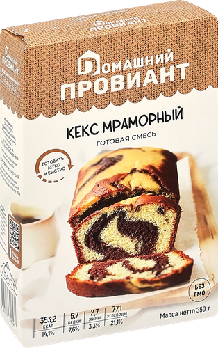 

Смесь для выпечки Домашний Провиант Кекс Мраморный 350 г