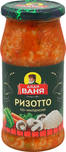 

Консервы овощные Дядя Ваня Ризотто с грибами по-милански 350 г