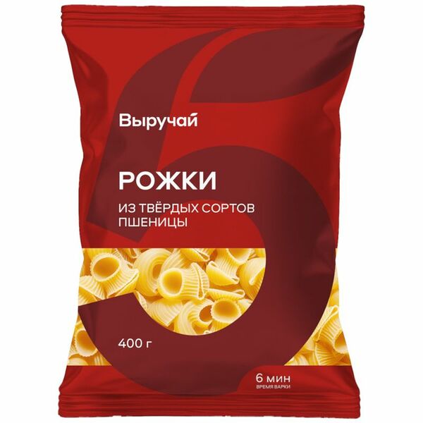 Макароны Выручай Рожки 400 г