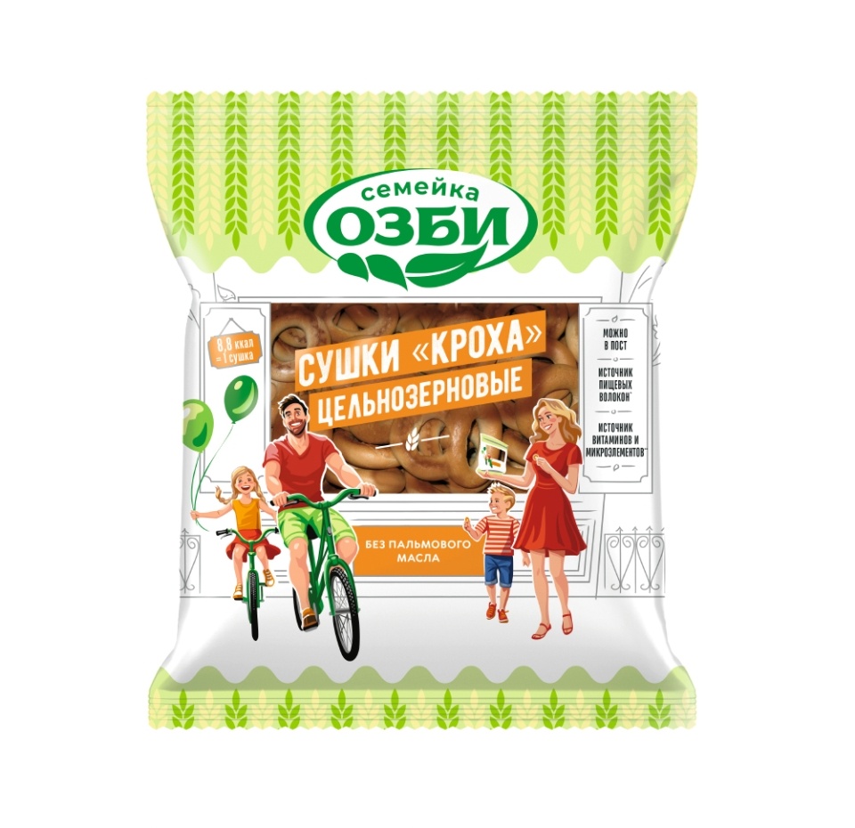 

Сушки Кроха Семейка Озби цельнозерновые 200 г