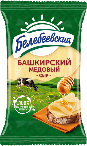 

Сыр полутвердый Белебеевский Башкирский медовый 50% 190 г
