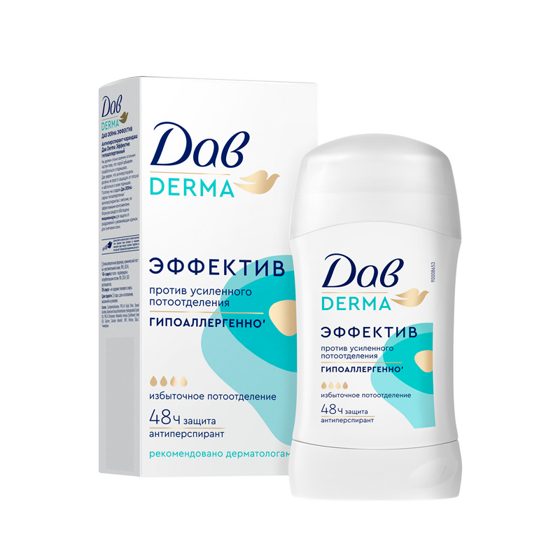 

Стик-антиперспирант Дав Derma Эффектив 40 мл