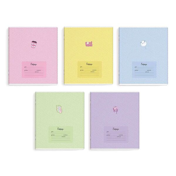 Тетрадь школьная Феникс+ Яркая Сладость А5+ 24 л, линейка, 1 шт. дизайн в ассортименте