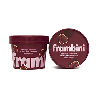 

Малина Frambini в белом и темном шоколаде замороженная 130 г