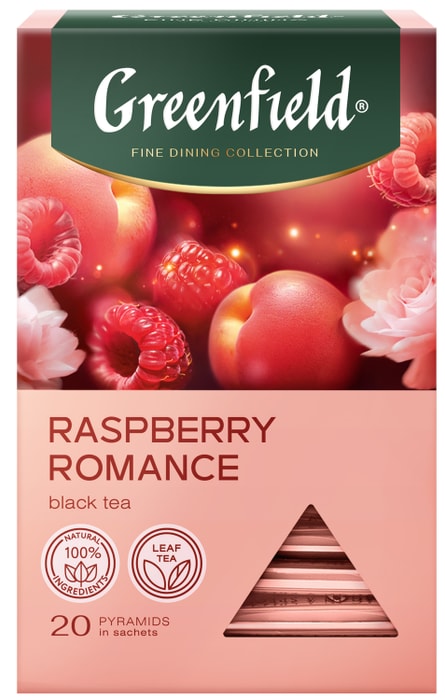 

Чай черный Greenfield Raspberry Romance 20 пирамидок 36 г