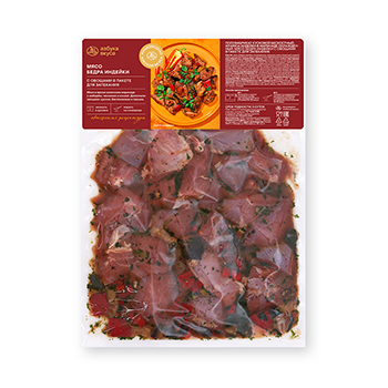 

Мясо бедра индейки Азбука Вкуса с овощами в пакете для запекания вес